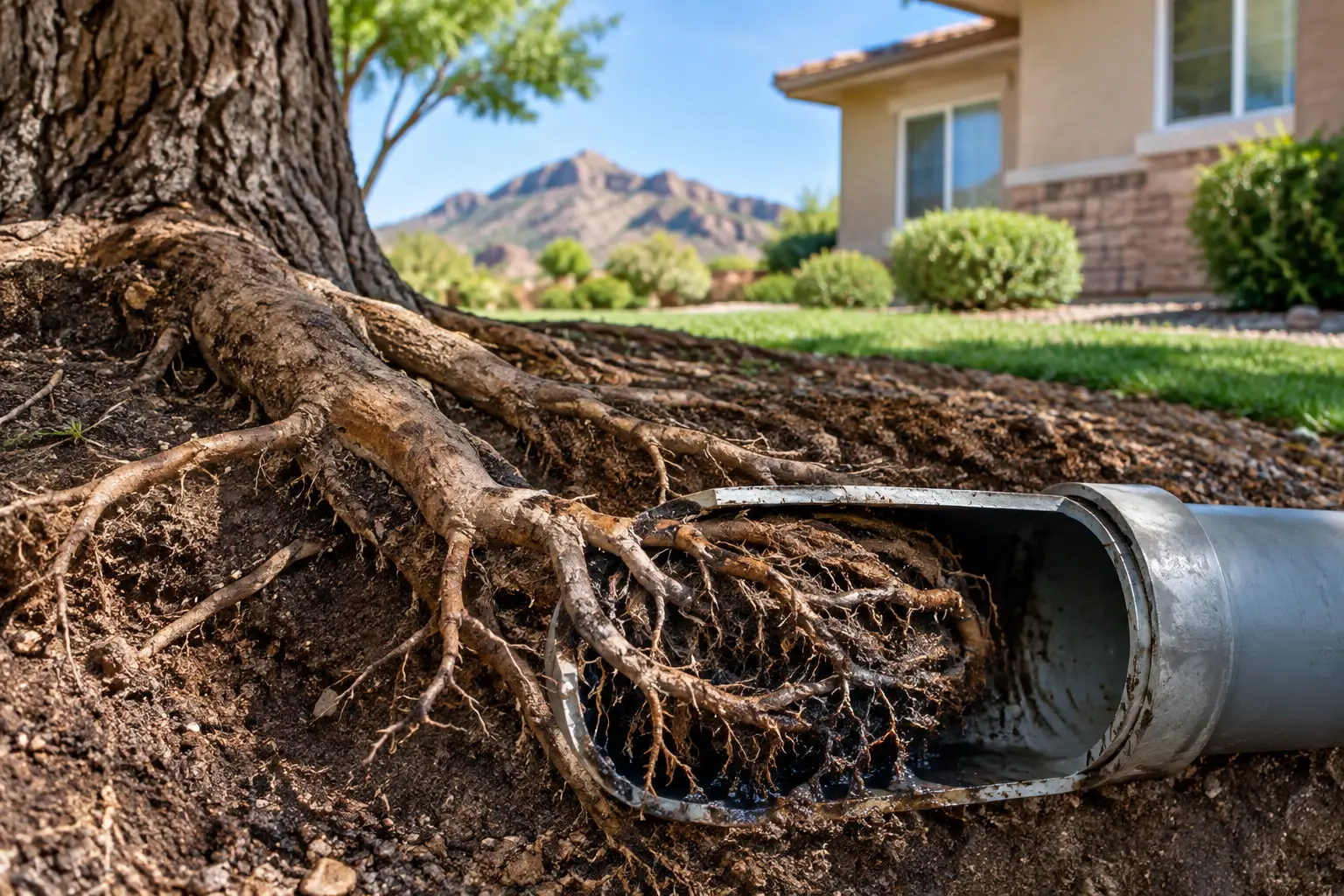 Can Tree Roots Clog Drains in Prescott Homes?